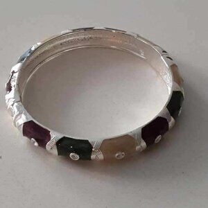 Indian enamel inspired bangle  - small